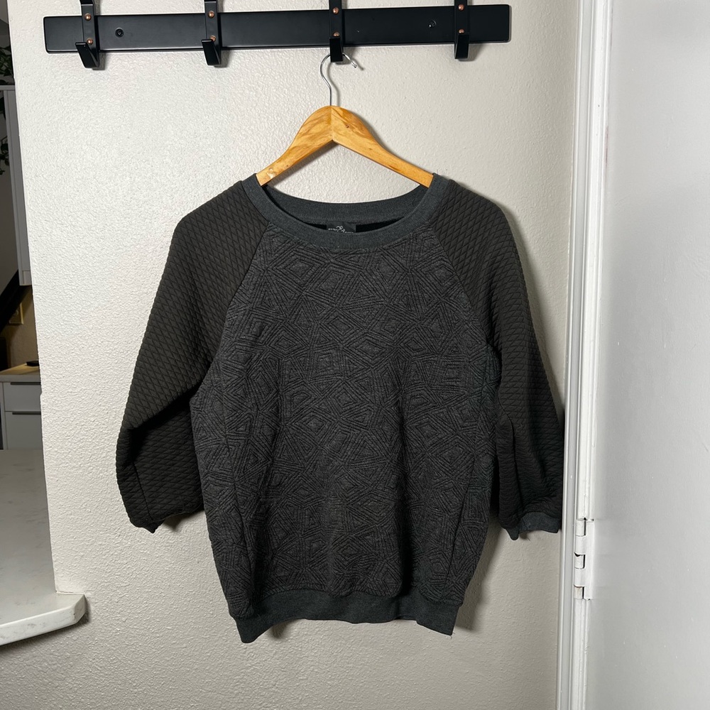 Market & Spruce Torrence Textured Knit Sweatshirt